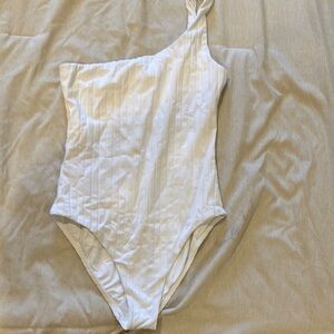 Melissa Odabash White One-Shoulder Swim One Piece